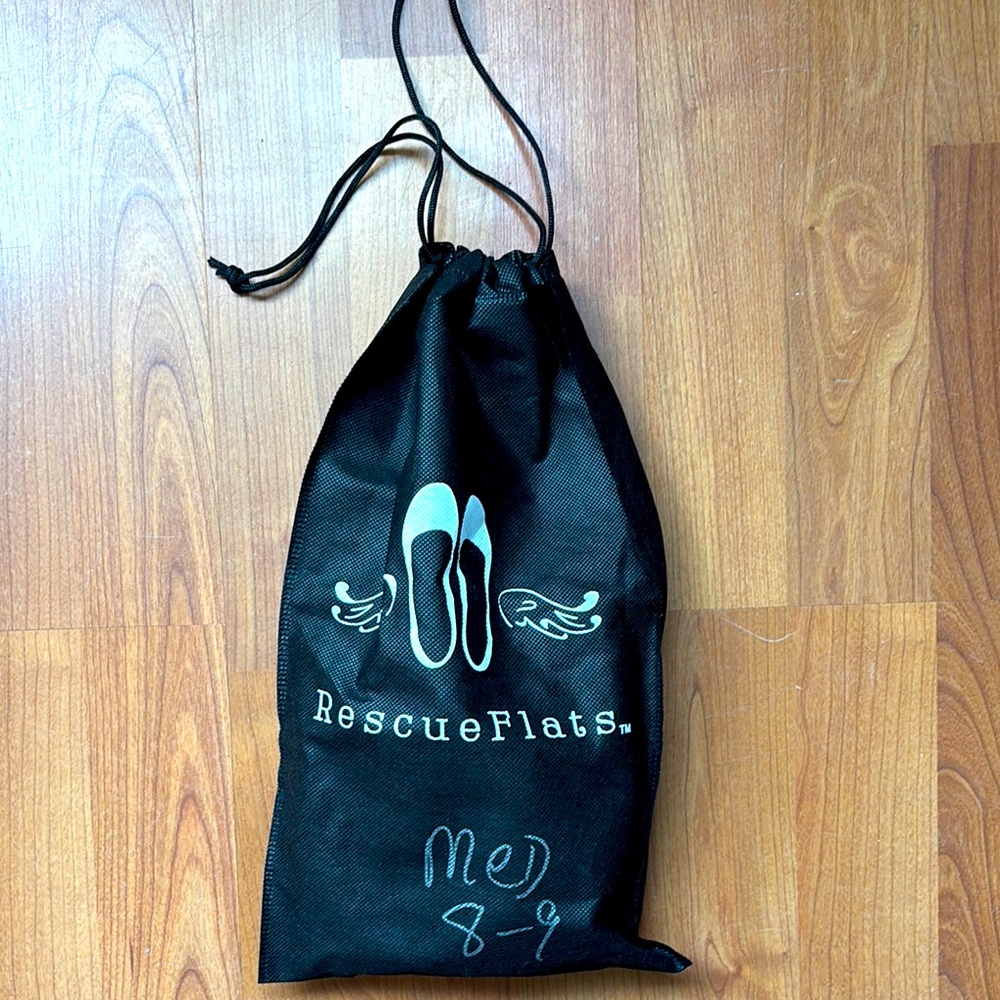 Rescue Flats | Emergency Travel Event Metallic Flat Shoes | Size 8/9 | Wedding